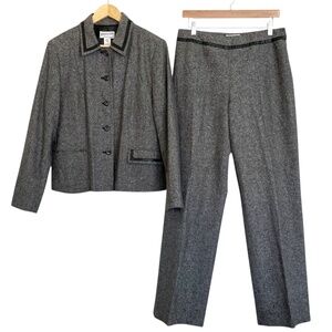 Vintage PENDLETON Pantsuit Wool Silk Tweed